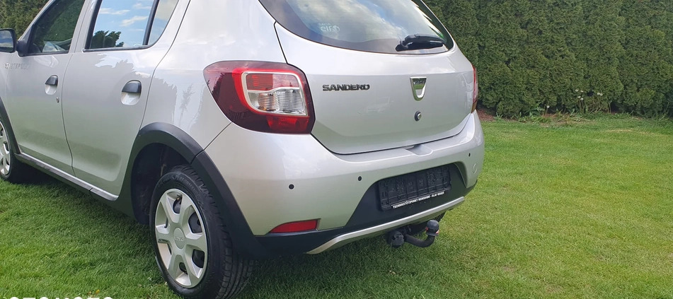 Dacia Sandero Stepway cena 21999 przebieg: 112000, rok produkcji 2013 z Pasłęk małe 596